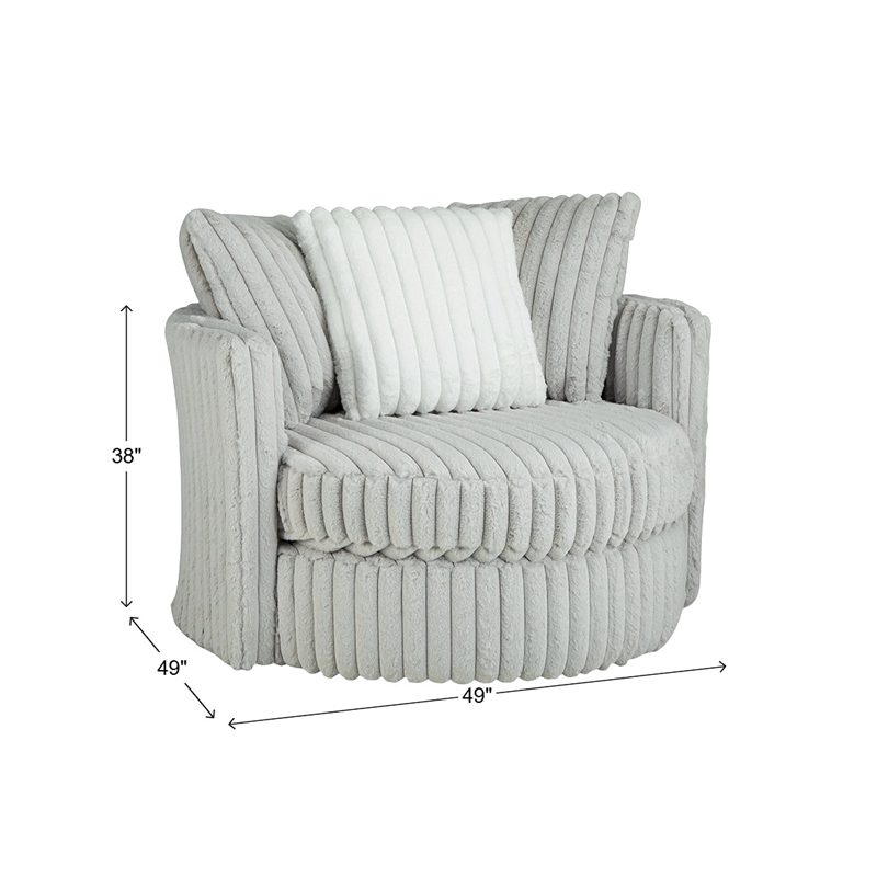 Albany 908 Swivel Chair in Gray