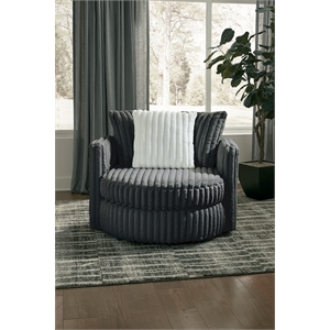 Albany 908 Swivel Chair in Gunmetal Gray