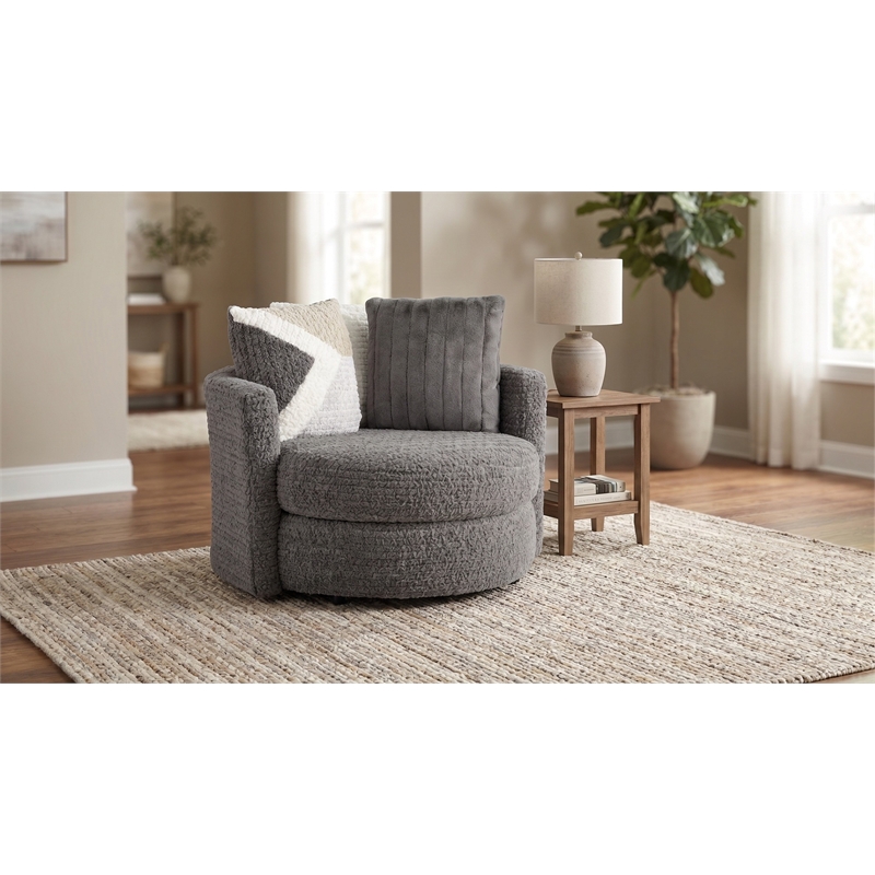 Albany 934 Swivel Chair in Iron Gray