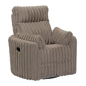 Albany Avenida Recliner in Cocoa/Beige