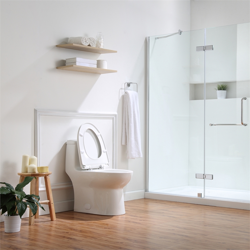 Jade One-Piece Elongated Toilet With Dual Flush and Soft Close Seat