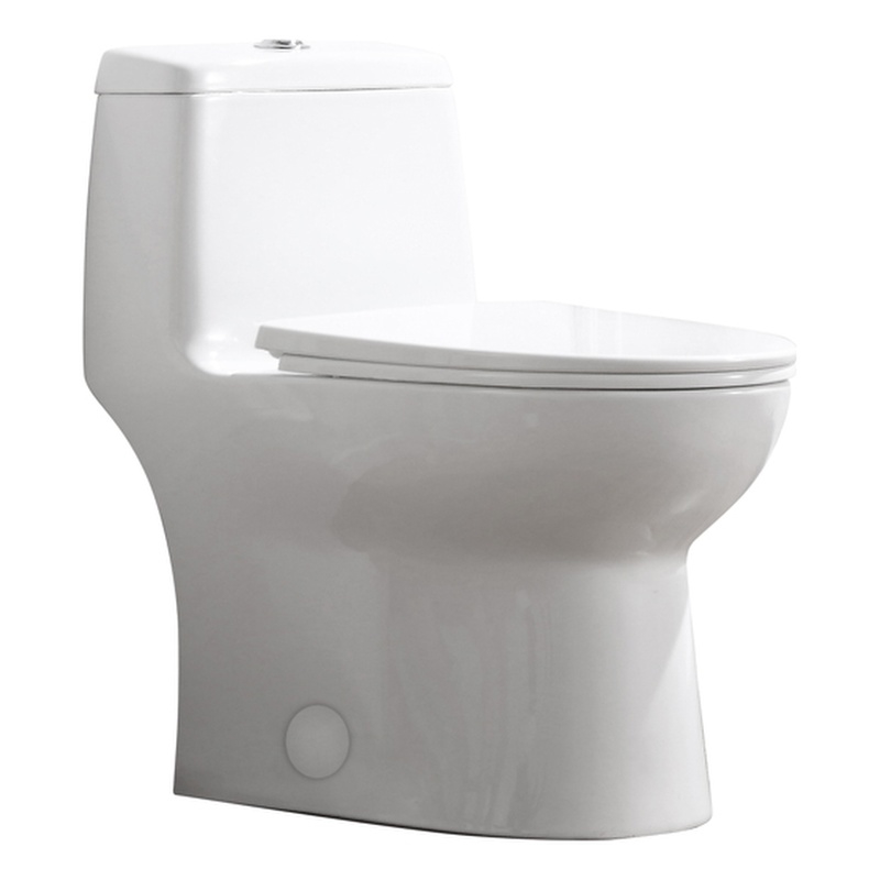 Jade One-Piece Elongated Toilet With Dual Flush and Soft Close Seat