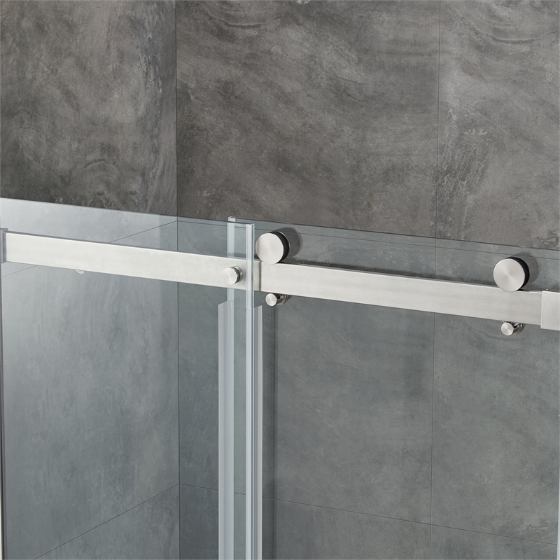 Bel Stainless Steel Corner Shower Kit Base and Door 32