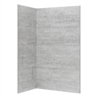 OVE Misty Grey Tile Corner Shower Wall Panel Kit 48 in. W x 32 in. D x 80 in. H 4-Piece Set