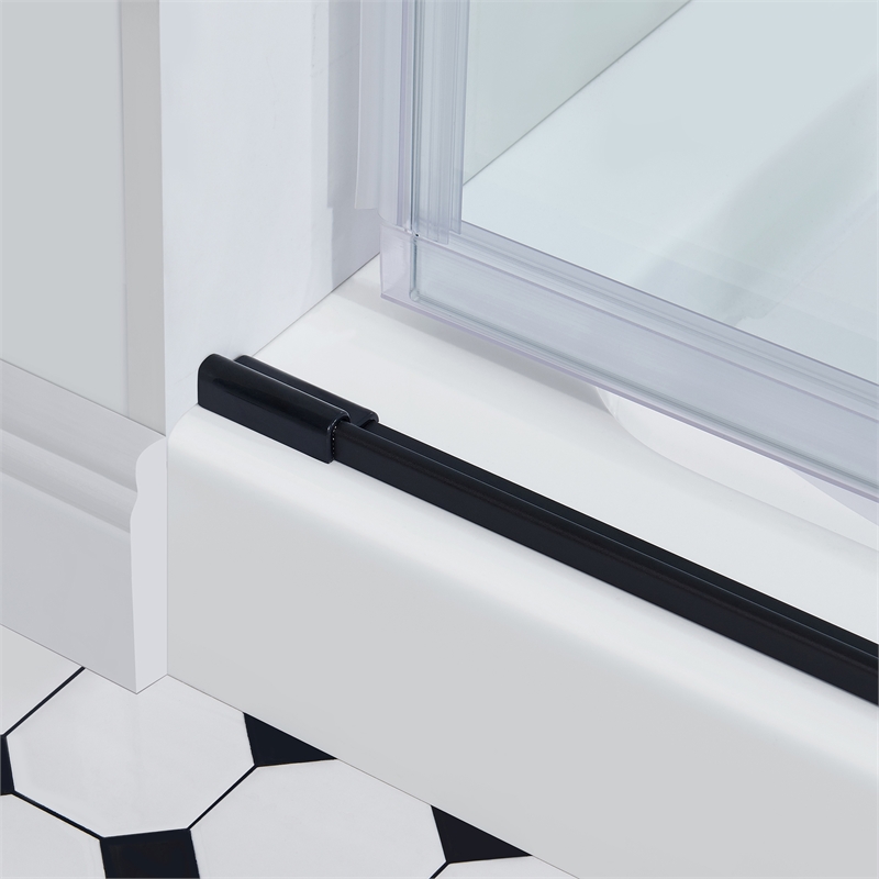 Bel Oil-Rubbed Bronze Alcove Shower Kit Base and Door 36