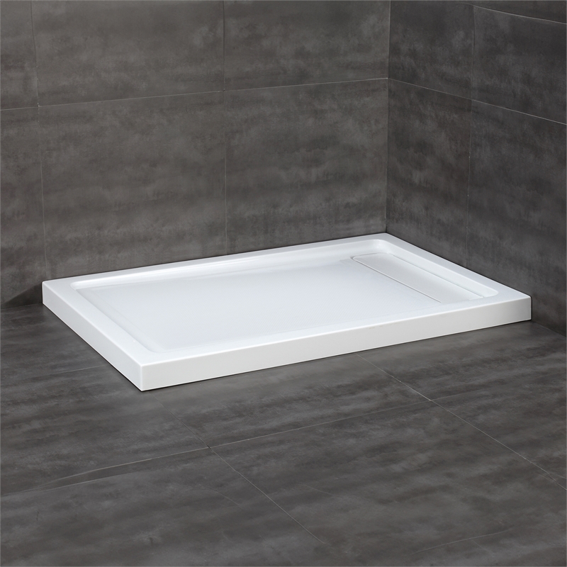 Bel Oil-Rubbed Bronze Alcove Shower Kit Base and Door 36