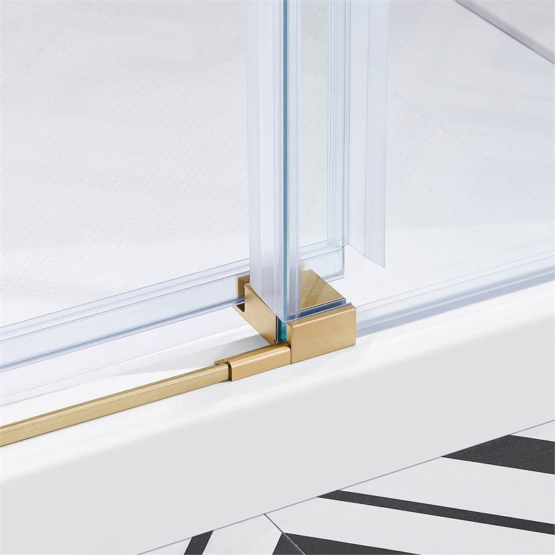Bel Gold Alcove Shower Kit Base and Door 32