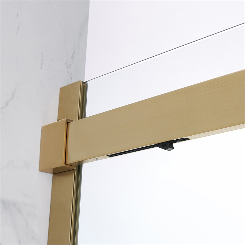 Bel Gold Alcove Shower Kit Base and Door 32
