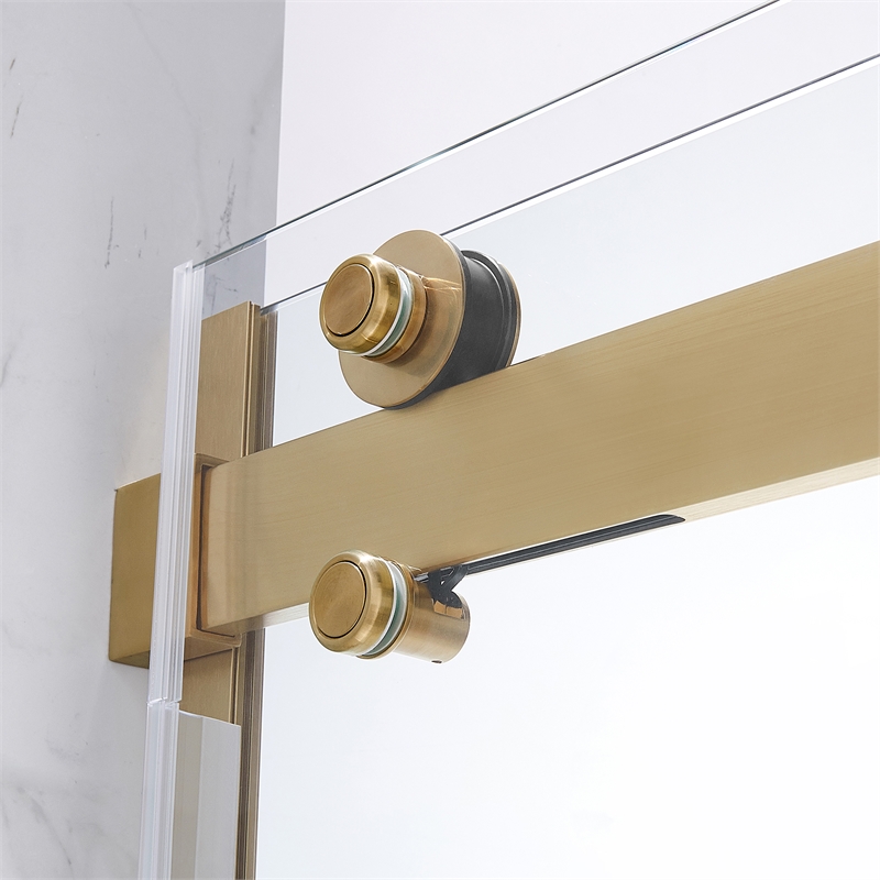 Bel Gold Alcove Shower Kit Base and Door 32