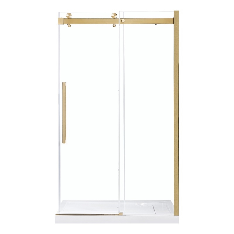 Bel Gold Alcove Shower Kit Base and Door 32