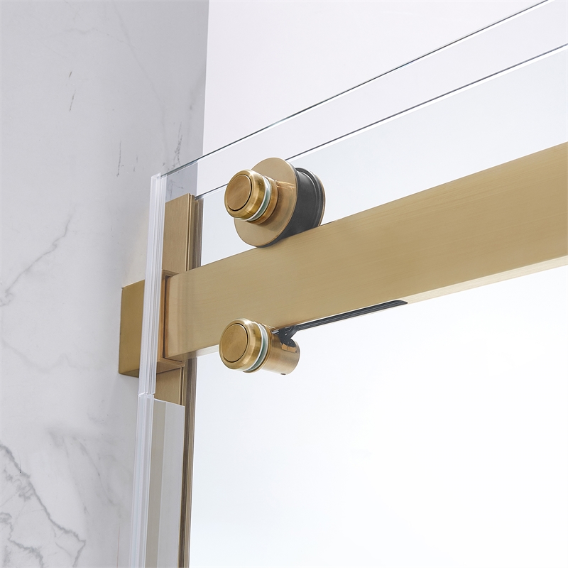 Bel Gold Alcove Shower Kit Base and Door 32