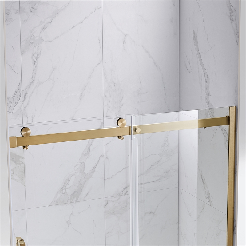 Bel Gold Alcove Shower Kit Base and Door 32