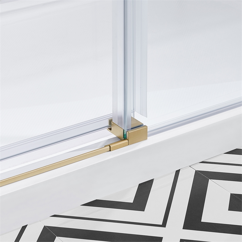 Bel Gold Alcove Shower Kit Base and Door 32