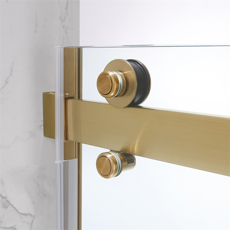 Bel Gold Alcove Shower Kit Base and Door 32