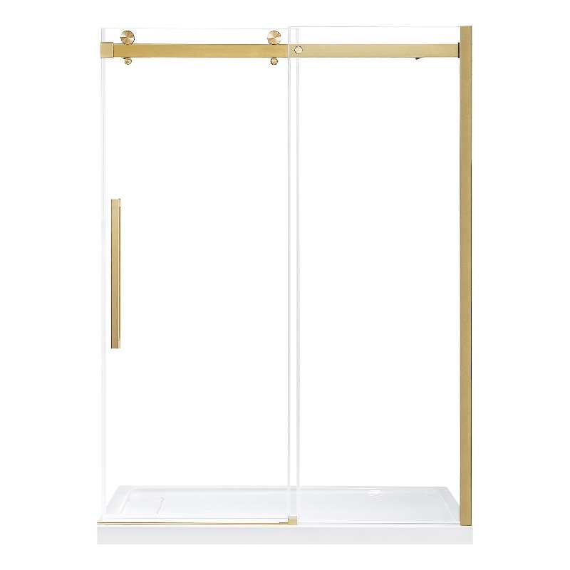 Bel Gold Alcove Shower Kit Base and Door 32