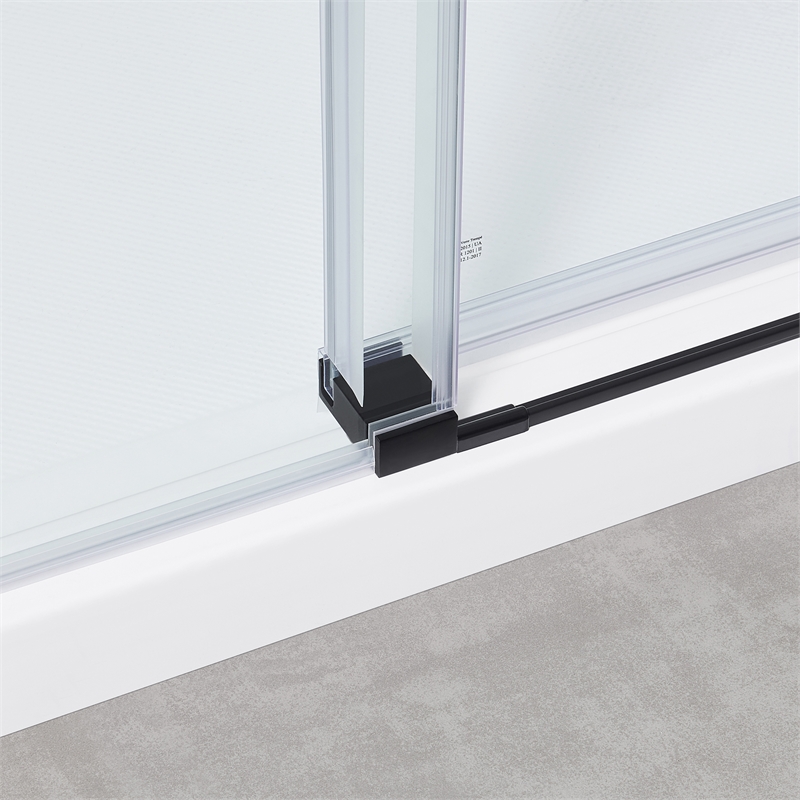 Bel Matte Black Corner Shower Kit Base and Door 32