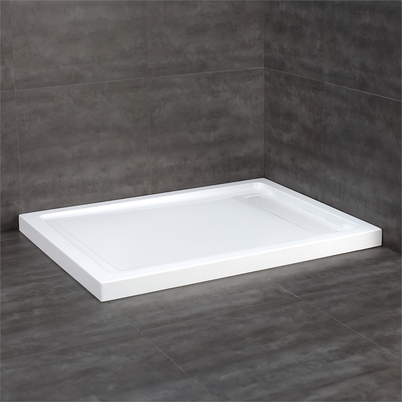 Bel Matte Black Alcove Shower Kit Base and Door 32