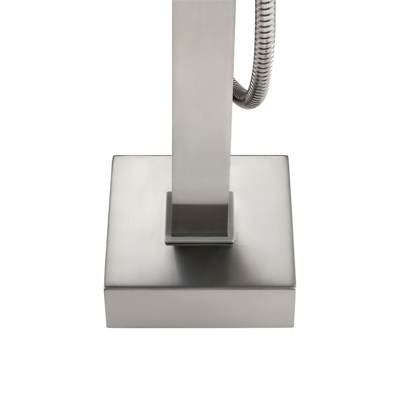 Infinity 1-Handle Freestanding Tub Faucet with Hand Shower in Brushed Nickel