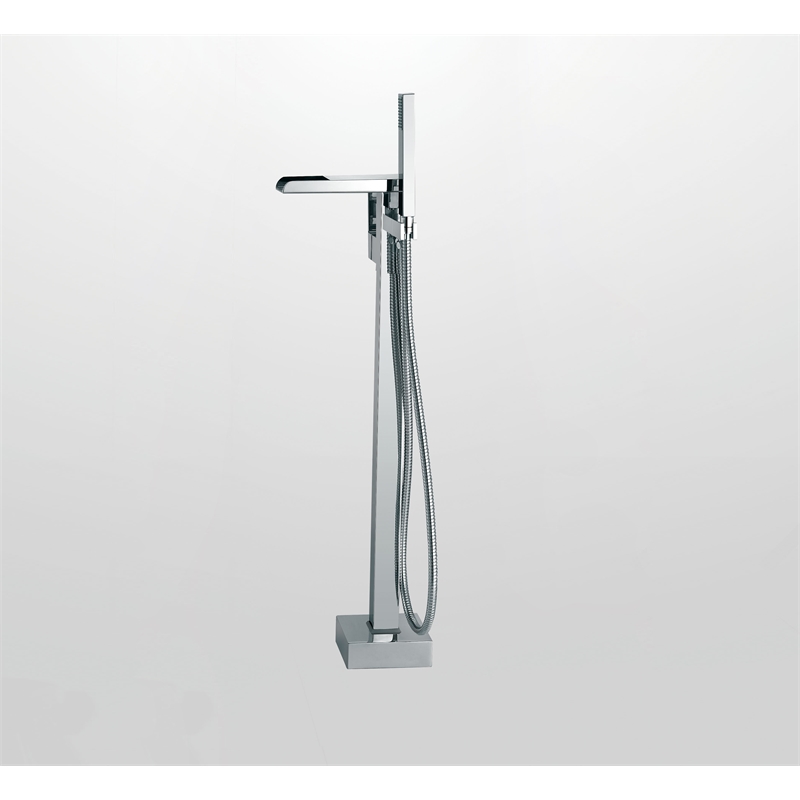 Infinity 1-Handle Freestanding Tub Faucet with Hand Shower in Chrome
