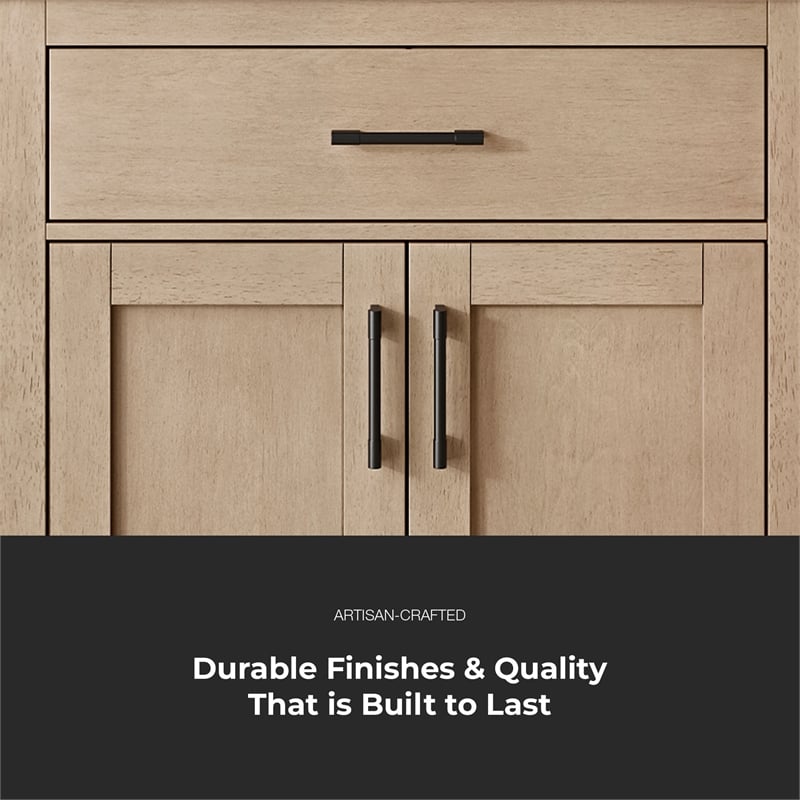 OVE Bailey 30 in. Sahara Birch Bathroom Vanity with White Top
