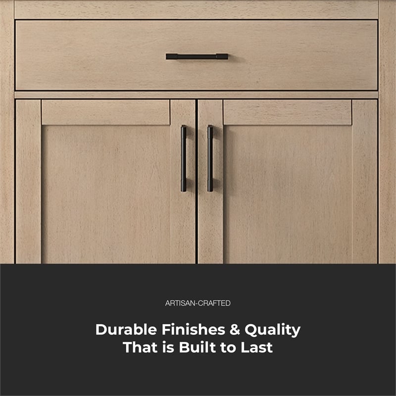 OVE Bailey 36 in. Sahara Birch Bathroom Vanity with White Top