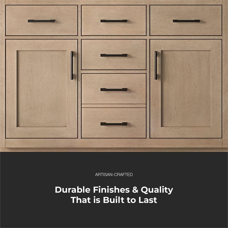 OVE Bailey 48 in. Sahara Birch Bathroom Vanity with White Top
