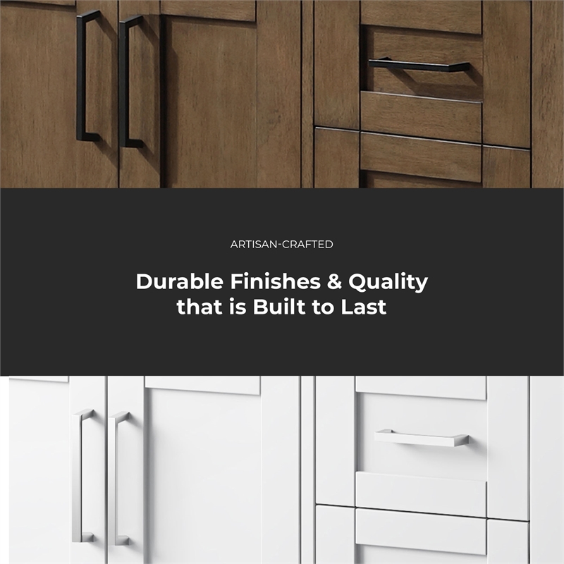 Tahoe 36 in. Bathroom Vanity in Pure White with White Countertop