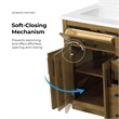 OVE Bailey 60 in. Almond Latte Bathroom Vanity with White Top