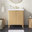OVE Gabi 30 in. Single Sink Freestanding Rustic Ash Bathroom Vanity