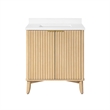 OVE Gabi 30 in. Single Sink Freestanding Rustic Ash Bathroom Vanity