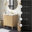 OVE Gabi 30 in. Single Sink Freestanding Rustic Ash Bathroom Vanity