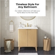 OVE Gabi 30 in. Single Sink Freestanding Rustic Ash Bathroom Vanity