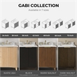 OVE Gabi 30 in. Single Sink Freestanding Rustic Ash Bathroom Vanity