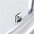 OVE Breeze 33 in. L x 33 in. W x 77 in. H Round Corner Shower Kit in Chrome with Clear Sliding Door and Shower Base Pan (Walls not Included)