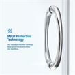 OVE Breeze 44 in. L x 44 in. W x 77 in. H Round Corner Shower Kit in Chrome with Clear Sliding Door and Shower Base Pan (Walls not Included)