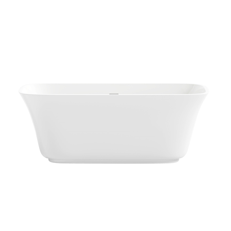 OVE Aveline 60 in. Freestanding Bathtub Kit extra Nickel Hardware