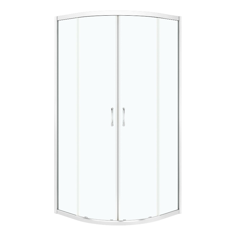 Breeze 34 in. x 34 in. x 73 in. Quadrant Corner Shower Door in Chrome