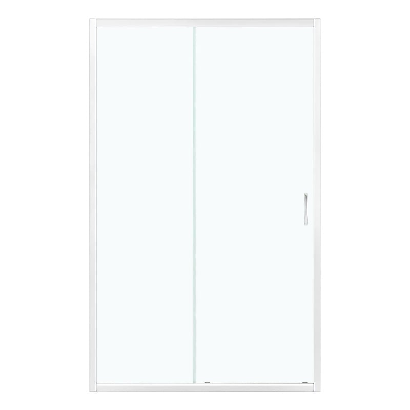 Breeze 46 in. Alcove Clear Glass Sliding Shower Door in Chrome