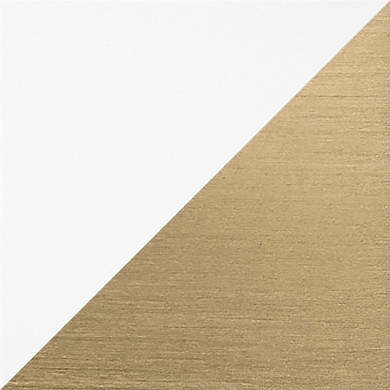 Xander 60 in. Pure White Bathroom Vanity with Brushed Gold Hardware