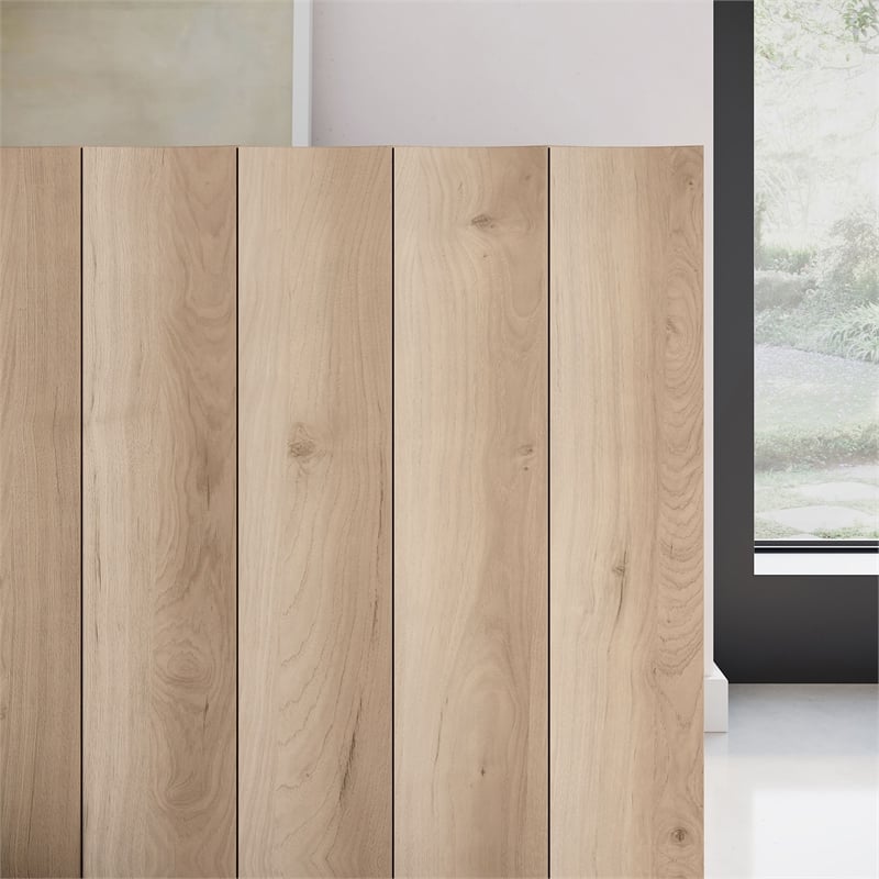 OVE Albert 61 in. Modern Media Console in Light Oak