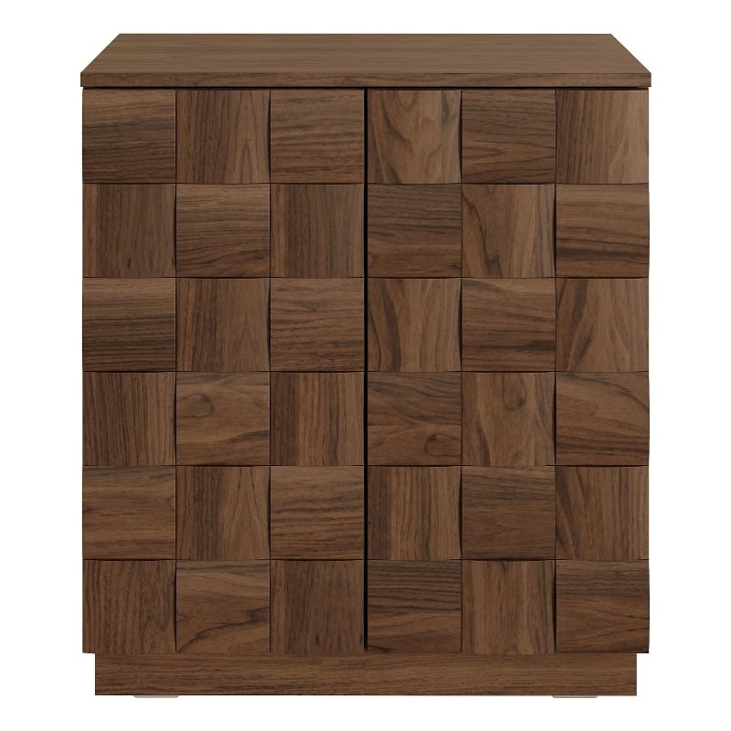 OVE Alana 29 in. Accent Cabinet in Warm Walnut
