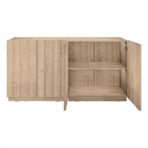 OVE Albert 31 in. 2-Piece Accent Cabinets in Light Oak