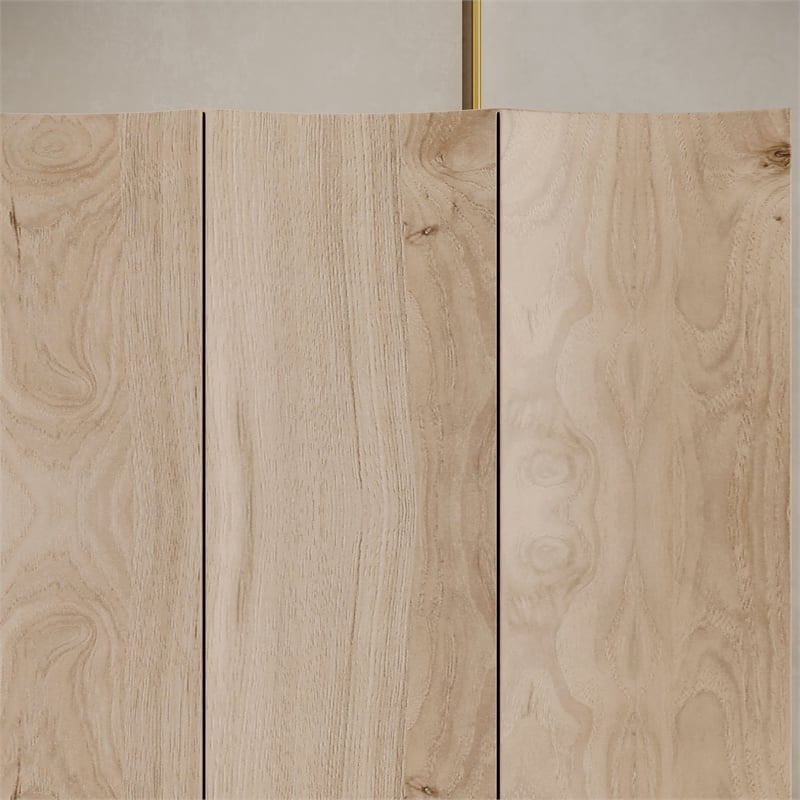 OVE Albert 31 in. 3-Piece Accent Cabinets in Light Oak