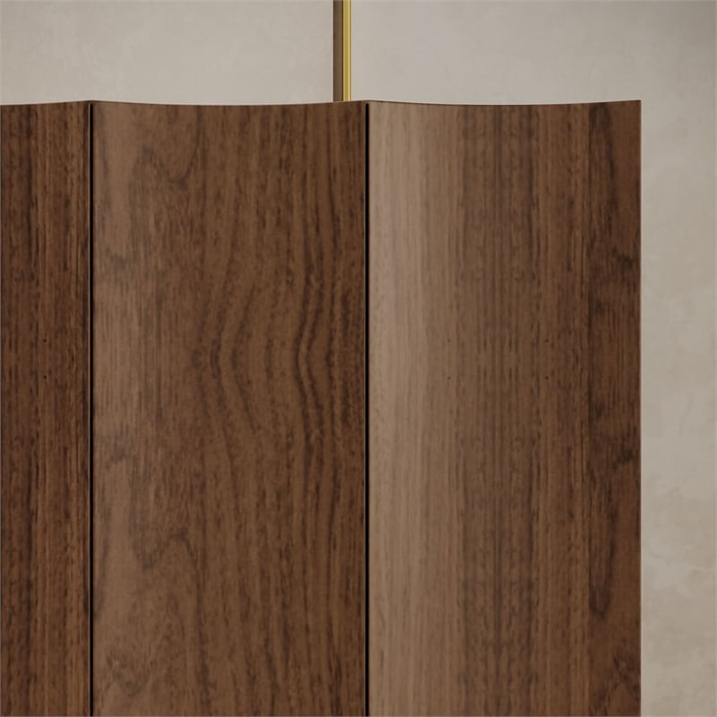 OVE Albert 31 in. Set of 3 Accent Cabinets - Warm Walnut