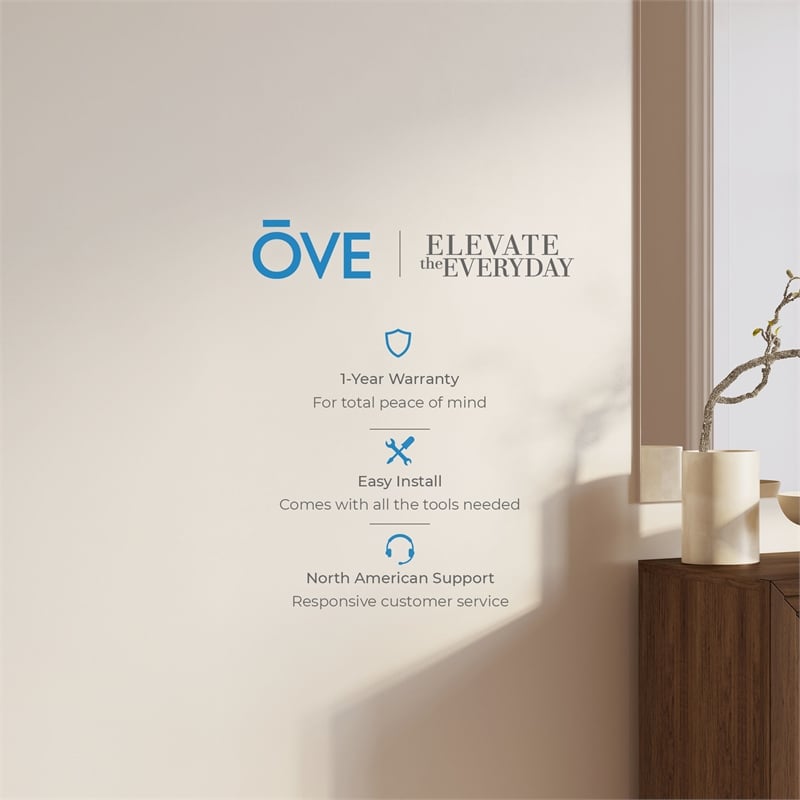 OVE Jenna 35 in. Set of 2 Accent Cabinets in Warm Walnut with Matte Black Hardware