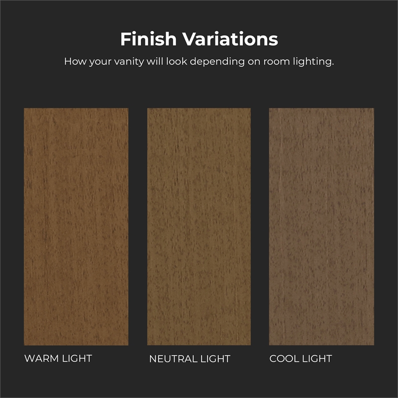 Tahoe 42 in. Bathroom Vanity in Almond Latte with White Countertop