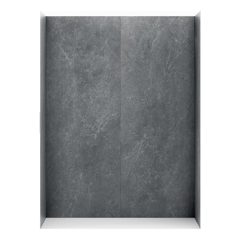OVE Arroyo Alcove Shower Walls 60 in. x 36 in. x 84 in. in Slate