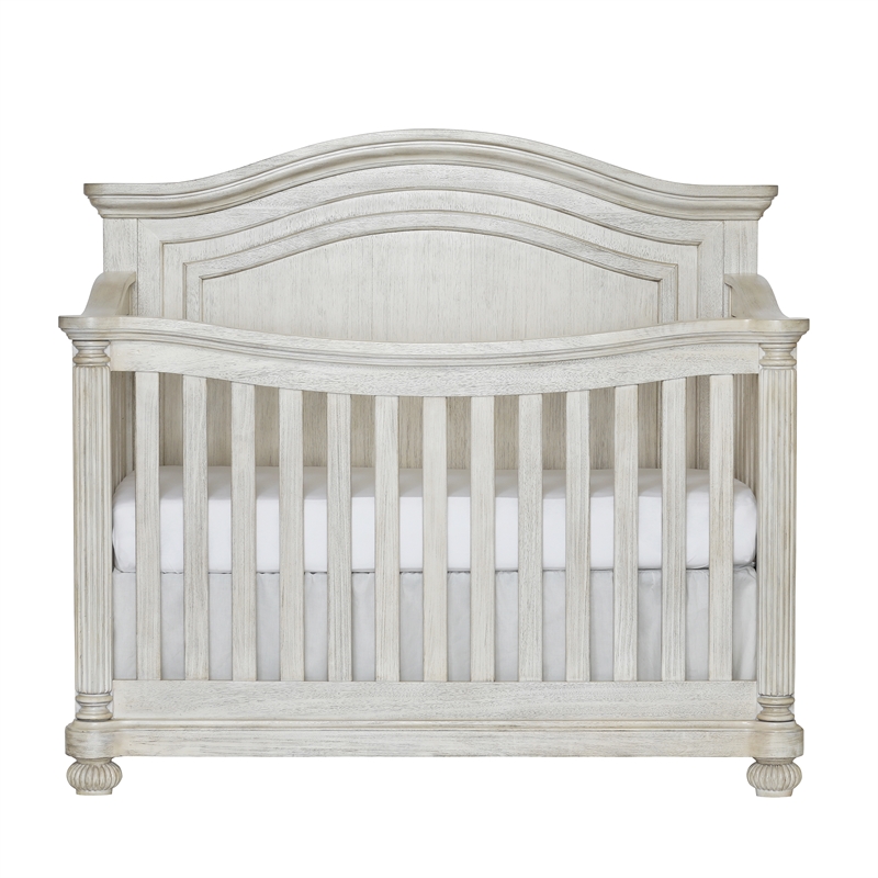 Heritage Baby Products Charleston 4-in-1 Convertible Wood Crib in White