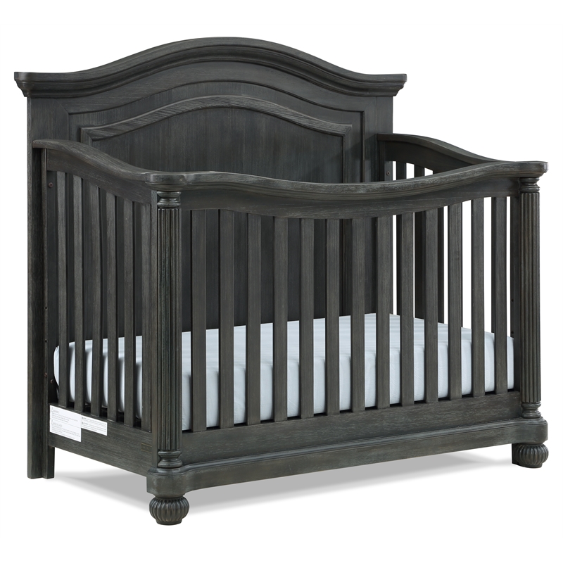 Charleston 4-in-1 Convertible Wood Crib in Brown