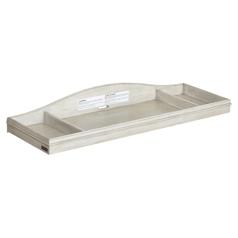 Heritage Baby Products Charleston Traditional Wood Changing Topper in White